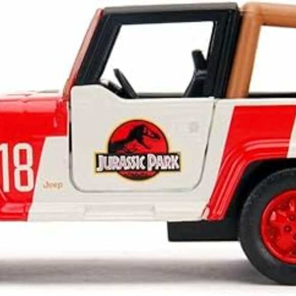 Jada Toys Jurassic World 1:32 Jeep Wrangler Die-cast Car Toys for Kids and Adult - Picture 10 of 11